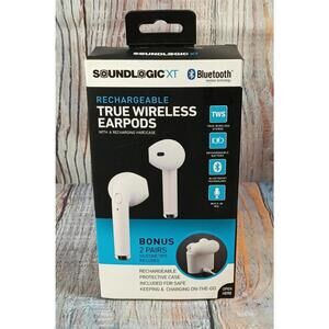 Soundlogic XT Rechargeable True Wireless Earpods with‎ Charging Case